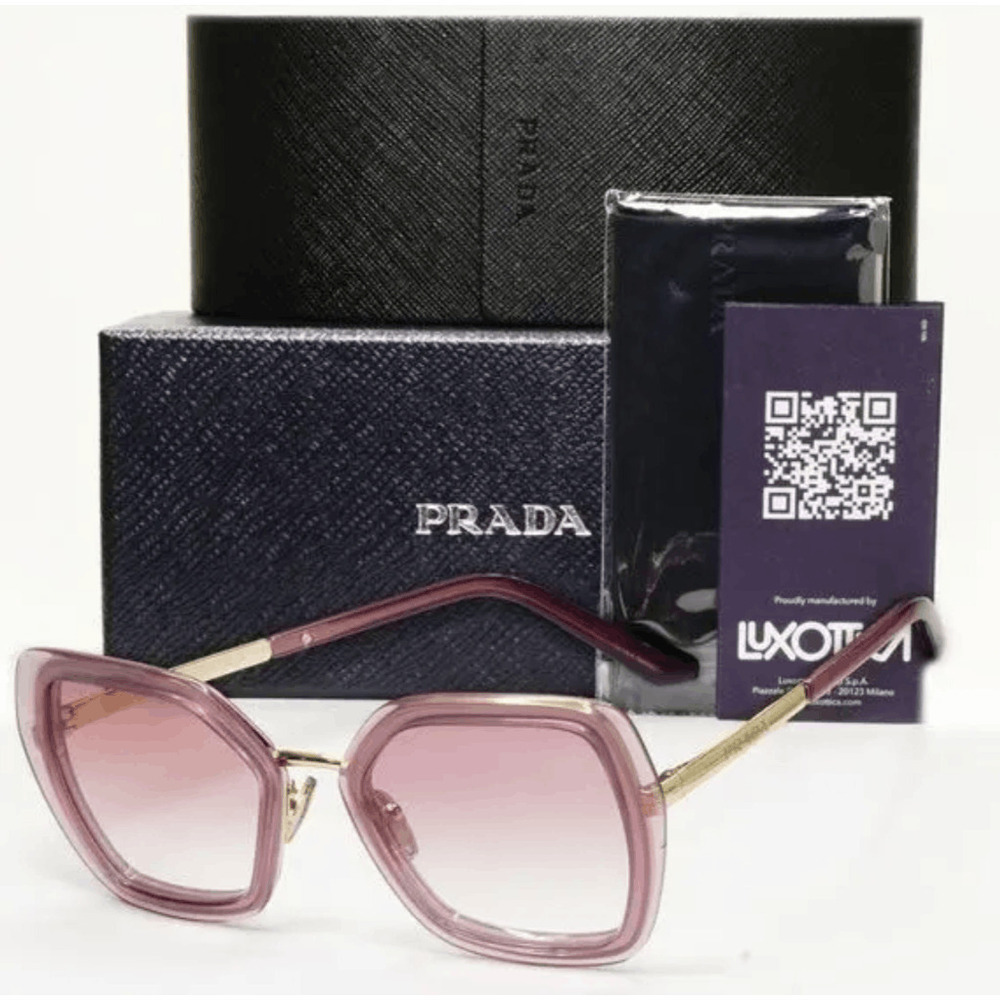 NWT Prada 53YS Buganville Opal Square 53mm Sunglasses